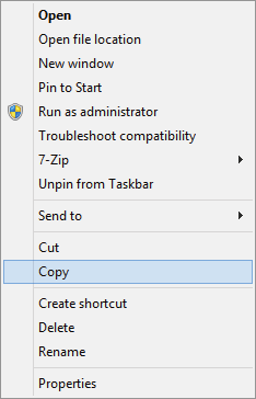 Copy-Shortcut